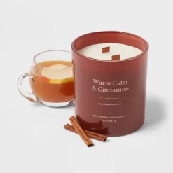 20oz Glass Woodwick Warm Cider & Cinnamon Candle - Threshold™ -Best Homewares Store GUEST 64390187 c7e1 4a52 a9b1 939b79729d4d