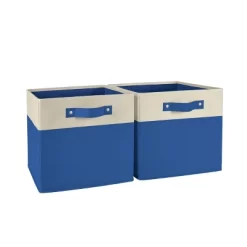 2pc Kids' 10.5" Two-Toned Folding Storage Bin Set - RiverRidge Home -Best Homewares Store GUEST 67ff2a3e 483e 47b6 bbbf d3ff3cb9f26a