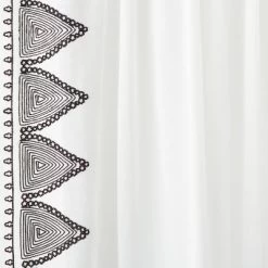 1pc Light Filtering Diamond Border Window Curtain Panel White - Opalhouse™ Designed With Jungalow™ -Best Homewares Store GUEST 6a1227ec a22c 4a58 b5cd ea3e9bda3f45
