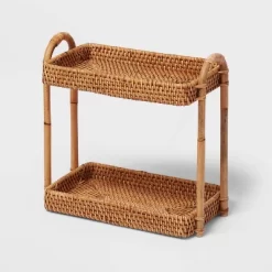 Natural Woven Tiered Vanity Bathroom Tray - Threshold™ -Best Homewares Store GUEST 6ce7194f 9679 4b68 9383 094d7dc01ada