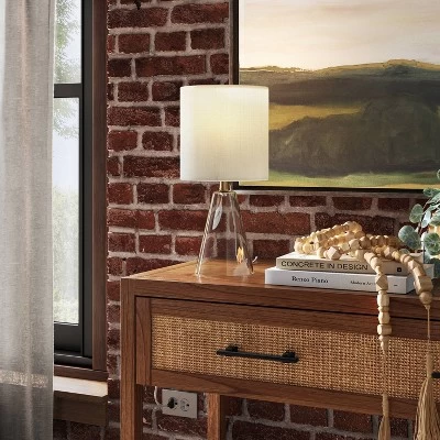 Glass Cone Mini Table Lamp Clear - Threshold™ 3 Glass Cone Mini Table Lamp Clear - Threshold™