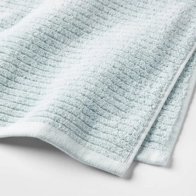 Quick Dry Ribbed Bath Towel Set - Threshold™ 6 Quick Dry Ribbed Bath Towel Set - Threshold™ - Image 4