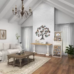 Wood 6 Slot Wall Photo Frame With Floor Stand Brown - Olivia & May -Best Homewares Store GUEST 6f2678b7 fd0a 4d3f 9c54 ea2619ba7243