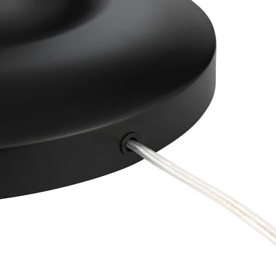 Possini Euro Design Roxie Modern Floor Lamp With Riser 65 1/2" Tall Brass Black Metal Sheer Linen Double Drum Shade For Living Room Bedroom Office 7 Possini Euro Design Roxie Modern Floor Lamp With Riser 65 1/2" Tall Brass Black Metal Sheer Linen Double Drum Shade For Living Room Bedroom Office - Image 5