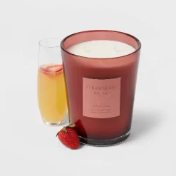 Colored Vase Glass With Dustcover Strawberry Musk Candle Red - Threshold™ 10 Colored Vase Glass With Dustcover Strawberry Musk Candle Red - Threshold™ -Best Homewares Store GUEST 6fbd7409 e02e 4d5d ba4b 134ffca565e9