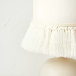 Small Table Lamp With Fringe Shade Off-White (Includes LED Light Bulb) - Opalhouse™ Designed With Jungalow™ -Best Homewares Store GUEST 7079ad87 cd05 4cd7 9819 853a3f7ddc63