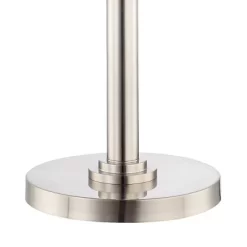 Possini Euro Design Light Blaster Art Deco Torchiere Floor Lamp 72 1/2" Tall Brushed Nickel LED Frosted Glass Bowl Shade For Living Room Bedroom House -Best Homewares Store GUEST 747359a6 d584 47ae b07c fb1b6d29859e