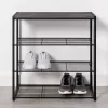 4 Tier Shoe Rack Black Metal With Black Oak Wood - Brightroom™ -Best Homewares Store GUEST 7d8722fc 809b 46bb 8cdc 66a0f0295d4b
