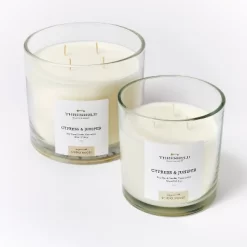 Clear Glass Cypress & Juniper Candle White - Threshold™ Designed With Studio McGee -Best Homewares Store GUEST 7d898c39 8a13 4ddb bd04 1def94ae2a46