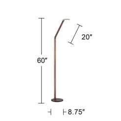 Possini Euro Design Magnum Modern Task Floor Lamp 61" Tall French Bronze Brown Metal LED Adjustable For Living Room Reading Bedroom Office House Home -Best Homewares Store GUEST 7e5da65c 8cda 428e 8445 14e1b6f5eaa2