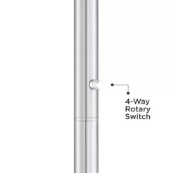 Possini Euro Design Meridian Light Blaster Modern Torchiere Floor Lamp 72" Tall Brushed Nickel LED Frosted Glass Shade For Living Room Bedroom Office -Best Homewares Store GUEST 86d3e492 d91f 458d 8a1e 61e18cd59934