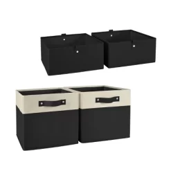2pc Kids' 10.5" Two-Toned Folding Storage Bin Set - RiverRidge Home -Best Homewares Store GUEST 8933e176 15f2 4b4f 88be 21c5a3bb4e55