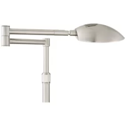 Possini Euro Design Eliptik Modern Desk Table Lamp 24 1/2" High Satin Nickel LED Swing Arm Adjustable Height For Bedroom Living Room Nightstand Office -Best Homewares Store GUEST 8a7413ef 0643 4ac1 9f68 9f61cfe1a0ac
