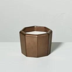 Octagonal Ceramic Cashmere & Suede Fall Jar Candle Metallic Bronze - Hearth & Hand™ With Magnolia -Best Homewares Store GUEST 8d3191e0 b160 4eec bea1 9822c9fa9e34