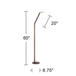 Possini Euro Design Magnum Modern Task Floor Lamp 61" Tall French Bronze Brown Metal LED Adjustable For Living Room Reading Bedroom Office House Home -Best Homewares Store GUEST 8f9282ea ef7d 4ebc 9c78 ebead13ea845
