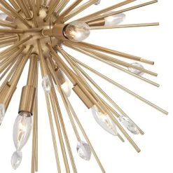 Possini Euro Design Janae Plated Gold Chandelier 29 1/2" Wide Modern Sputnik 12-Light Fixture For Dining Room House Foyer Kitchen Island Entryway -Best Homewares Store GUEST 90bb73c0 5302 410d a538 056240a90038
