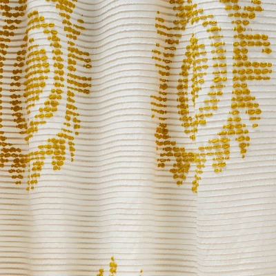 1pc 50"x84" Light Filtering Jacquard Curtain Panel Gold - Opalhouse™ Designed With Jungalow™ 5 1pc 50"x84" Light Filtering Jacquard Curtain Panel Gold - Opalhouse™ Designed With Jungalow™ - Image 3