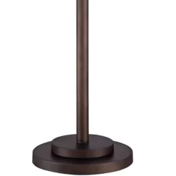Possini Euro Design Garth Modern Floor Lamp Standing 63 1/2" Tall Oil Rubbed Bronze Burlap Fabric Drum Shade For Living Room Bedroom Office House Home -Best Homewares Store GUEST 91a0537e e9a3 4be4 ac08 c325a14b911a