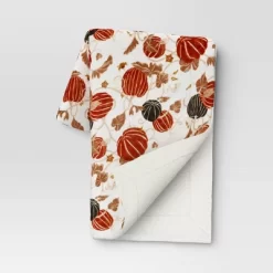 Pumpkin Printed Plush With Shearling Reverse Throw Blanket - Threshold™ -Best Homewares Store GUEST 93689881 488d 4b25 86de 00ec94c729b1