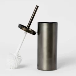 Aluminum Toilet Brush And Holder Set With Aged Metal Finish Gray - Threshold™ -Best Homewares Store GUEST 93c4e0bb 9ddd 4c63 8e52 04fefd460af3