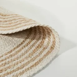 Round 6' Multi Stripe Braided Jute Area Rug Cream/Tan - Hearth & Hand™ With Magnolia -Best Homewares Store GUEST 9488b481 51ce 4505 9348 6b48547839cf