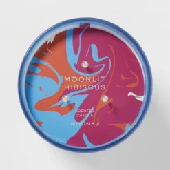 28oz Glass Moonlit Hibiscus Candle Light Blue - Opalhouse™ -Best Homewares Store GUEST 9562dc6d 4e42 481c 91d9 1f68f9f8ac72