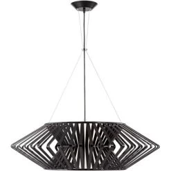 Possini Euro Design Planet Black Large Pendant Light 31 1/2" Wide Mid Century Modern White Glass For Dining Room House Foyer Kitchen Island Entryway -Best Homewares Store GUEST 95d4f1e4 6e98 4618 b7e9 1708c75555bc