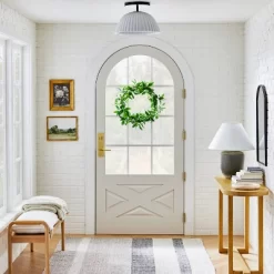 Scalloped Semi-Flush Mount Ceiling Light - Threshold™ Designed With Studio McGee