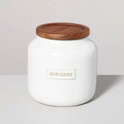 Dry Goods Stoneware Canister With Wood Lid Cream/Brown - Hearth & Hand™ With Magnolia 11 Dry Goods Stoneware Canister With Wood Lid Cream/Brown - Hearth & Hand™ With Magnolia -Best Homewares Store GUEST 9a628954 fe13 4a85 8006 a0d2b4f27491