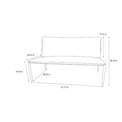 Cushioned Metal Outdoor Loveseat - Cream/Black - Hearth & Hand™ With Magnolia -Best Homewares Store GUEST 9cae5def d289 4175 a66b 5270af3cecc6