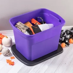 Sterilite 18 Gallon Orange Plastic Storage Container Bin Tote With Black Lid, Halloween -Best Homewares Store GUEST 9dc3b4f0 da47 495d 8c29 b72e0c686a57