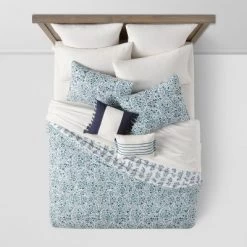 12pc Reversible Paisley Print Comforter & Sheets Set Blue/Dark Teal Blue - Threshold™ -Best Homewares Store GUEST 9eb5e977 db82 4df3 a04c 4deda73e12e8