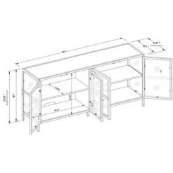 Crystal Cove Glass TV Stand For TVs Up To 59" - Threshold™ Designed With Studio McGee -Best Homewares Store GUEST a13f9ad9 19e7 45e4 939d 0ee33acc8103