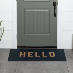 1'7.5"x3'11" 'Hello' Doormat Black/Tan - Threshold™ -Best Homewares Store GUEST a27f9ca5 14a7 4fc2 8728 28e6d1b52f17