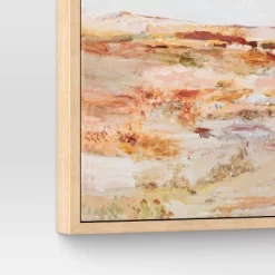 16" X 20" Warm Colors Landscape Framed Canvas Natural - Threshold™ -Best Homewares Store GUEST a393d8a0 673a 4e8d 9f4d 4df580ce4d10