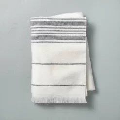 Multistripe Bath Towels Cream/Gray - Hearth & Hand™ With Magnolia -Best Homewares Store GUEST a3ab88f0 8654 425b a1f7 f62caee554f1