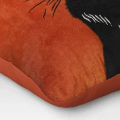 Fierce Cat Applique Cotton Velvet Square Halloween Throw Pillow - Threshold™ -Best Homewares Store GUEST a42b8619 8be8 49c8 b26e d8937eea5670