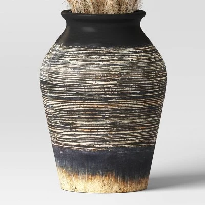 Grass Arrangement In Ceramic Pot Black - Threshold™ 5 Grass Arrangement In Ceramic Pot Black - Threshold™ - Image 3