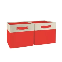 2pc Kids' 10.5" Two-Toned Folding Storage Bin Set - RiverRidge Home -Best Homewares Store GUEST a8eac66a 9058 4bec 85c5 19ae38a31c4e