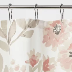 Blooms Flat Weave Shower Curtain Coral - Threshold™ -Best Homewares Store GUEST a97e5083 c50f 445a a452 c3cface7c63b