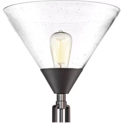 Franklin Iron Works Warwick Industrial Torchiere Floor Lamp With Side Lights 71 1/2" Tall Tiger Bronze LED Clear Seedy Glass For Living Room Reading -Best Homewares Store GUEST a9f70d55 844b 4794 a5e6 b71c4c715a69