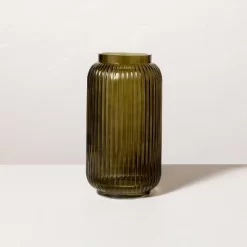 Ribbed Glass Jug Vase Dark Green - Hearth & Hand™ With Magnolia -Best Homewares Store GUEST ab2d0c8c 897e 425f 8c87 38834a481ab7