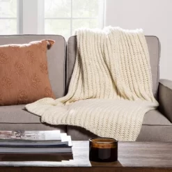 Chunky Knit Reversible Throw Blanket - Threshold™ 17 Chunky Knit Reversible Throw Blanket - Threshold™ -Best Homewares Store GUEST b04cf30c e385 47a6 b25b 6cea8b96bae5
