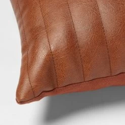 Lumbar Faux Leather Channel Stitch Decorative Throw Pillow - Threshold™ -Best Homewares Store GUEST b1248bcb 60a2 4ec2 9554 09261e433ec5
