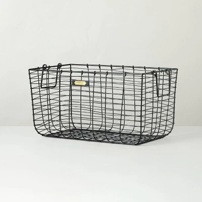 Wire Storage Basket Black - Hearth & Hand With Magnolia 8 Wire Storage Basket Black - Hearth & Hand With Magnolia - Image 6