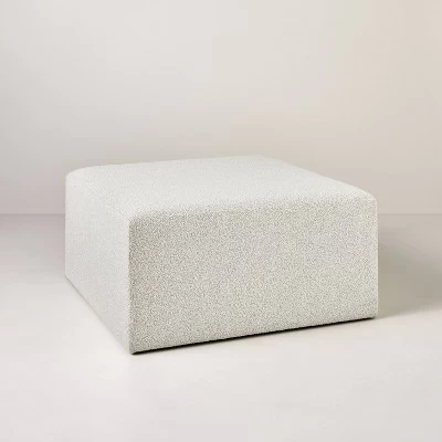 Boucle Upholstered Square Cocktail Ottoman - Hearth & Hand™ With Magnolia 8 Boucle Upholstered Square Cocktail Ottoman - Hearth & Hand™ With Magnolia - Image 6