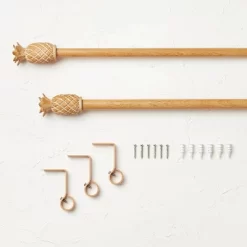 Pineapple Faux Wood Curtain Rod Natural Wood - Opalhouse™ Designed With Jungalow™ 9 Pineapple Faux Wood Curtain Rod Natural Wood - Opalhouse™ Designed With Jungalow™ -Best Homewares Store GUEST b565e685 bbc8 405f abbe 297780442d88