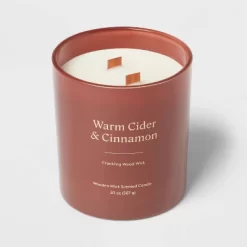 20oz Glass Woodwick Warm Cider & Cinnamon Candle - Threshold™ -Best Homewares Store GUEST b7dc905f 063c 41e1 a717 5c6e568b7ff6