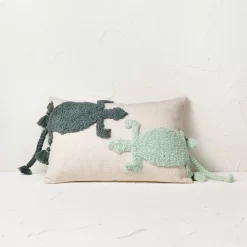 Two Lizard Punch Needle Lumbar Throw Pillow - Opalhouse™ Designed With Jungalow™ -Best Homewares Store GUEST b928f6a8 8ca3 4efd 8799 466299a95a4e