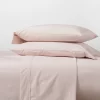 300 Thread Count Organic Cotton Solid Sheet Set - Threshold 1 300 Thread Count Organic Cotton Solid Sheet Set - Threshold -Best Homewares Store GUEST ba8879aa 7511 4fd1 9bca 2772b2b6e3c1